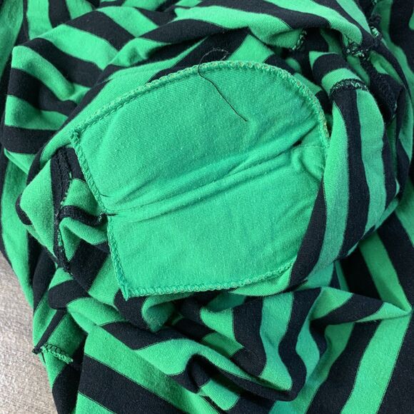 Clause Sport Womens Long Sleeve Shirt Striped Medium Turtle Neck Padded Cotton - Picture 9 of 10